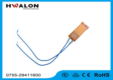 PTC Ceramic Heater Thermistor , Ceramic Resistor Heater With Two Leads