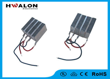 220V / 240V 400W PTC Air Heater , Electric Heating Element Square Size & Lead