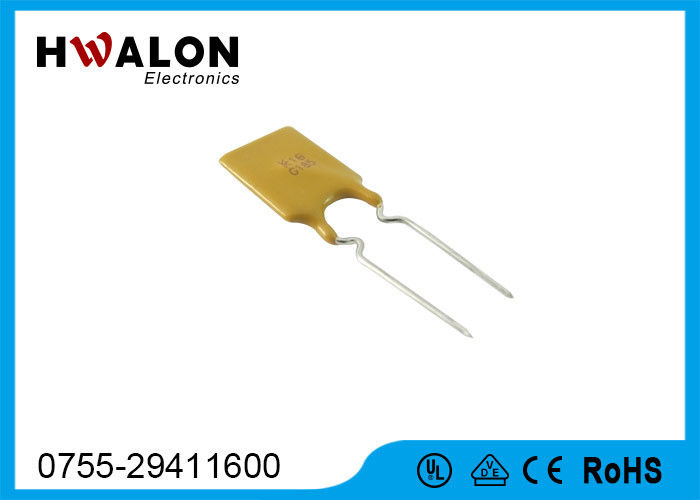 16V 8.9mm 40A Thermal Fuse Resettable PPTC in Yellow , Rectangular Shape
