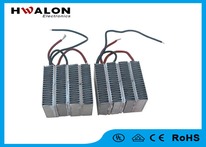 220V / 240V 400W PTC Air Heater , Electric Heating Element Square Size &amp; Lead