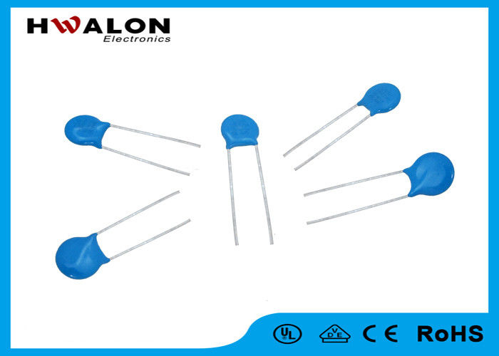 10mm Dia Blue Metal Oxide Varistor , Mov Electronic Device With Leads For Over - Voltage Protector