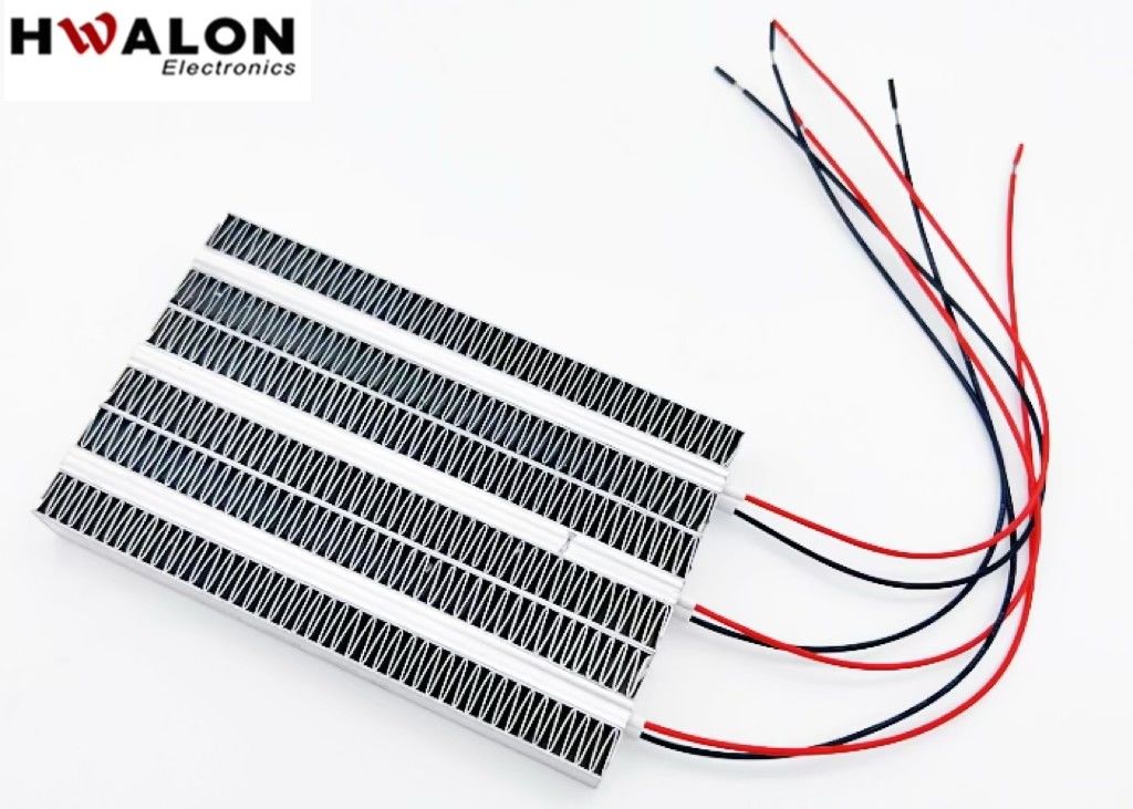 300W PTC Aluminum Heater Ceramic Air Heater Constant Temperature Heating Element for Ventilation Unit Device 120*75*15mm