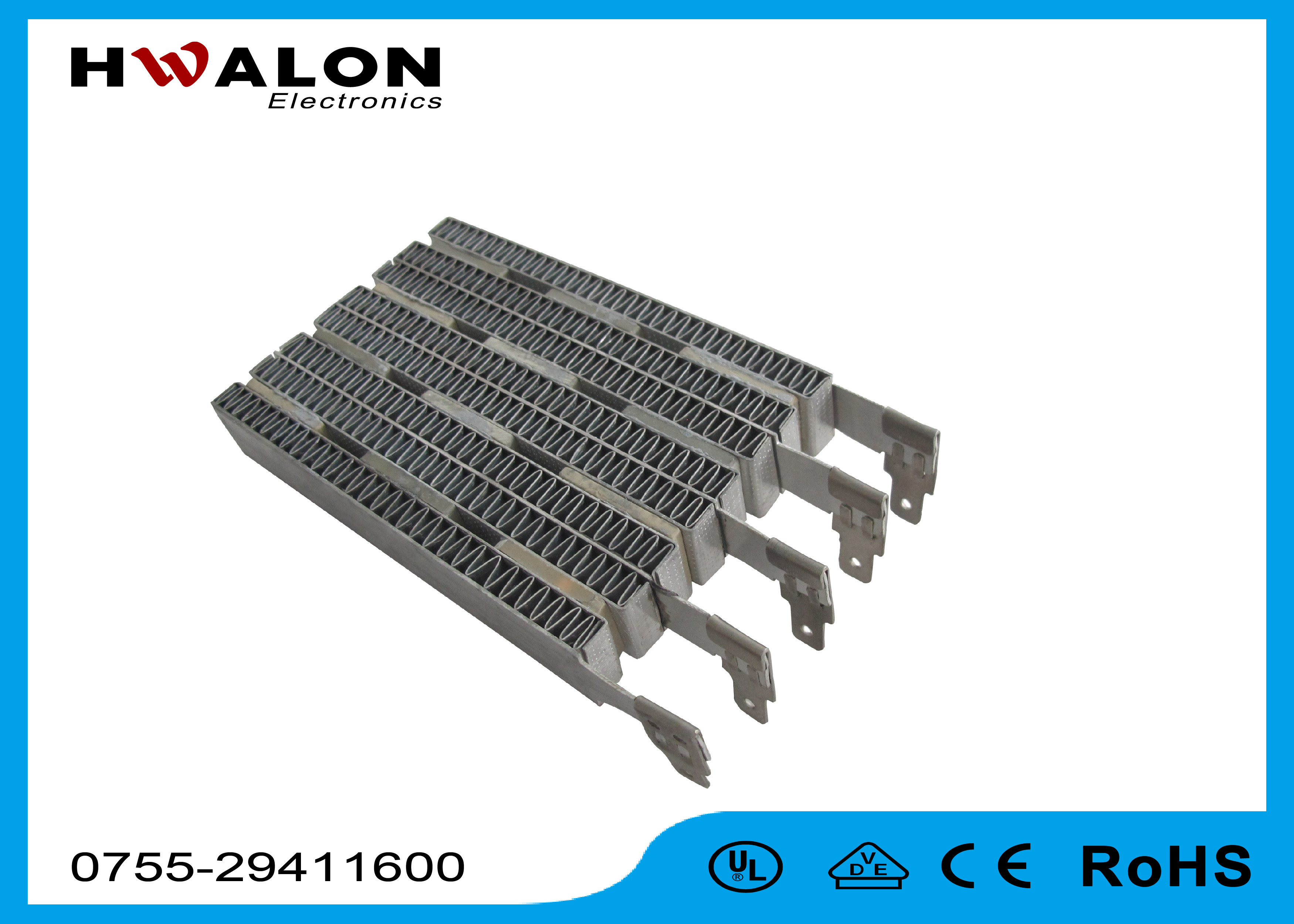 Central Air conditioner PTC Air Heater PTC Heating Element With Ripple ...
