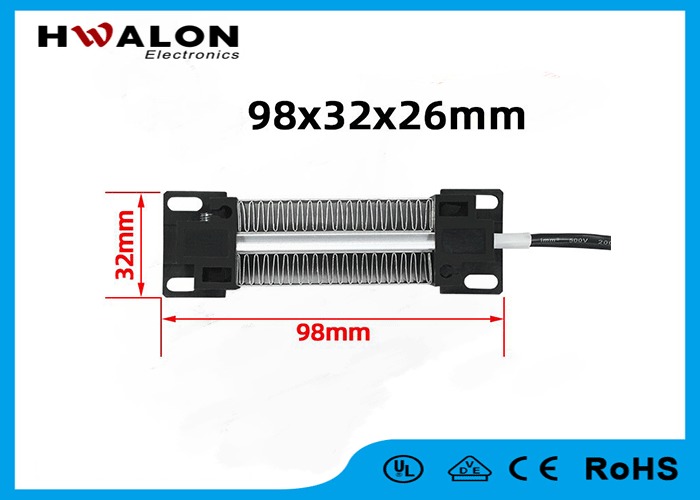 220V 98x32x36mm 100w Insulated PTC Ceramic air Heater Constant ...