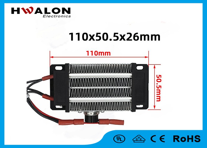 220V 110x50.5x26mm 300W Insulated PTC Ceramic air Heater Constant ...